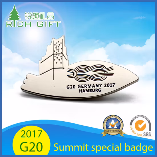 メーカー卸売プロフェッショナルカスタム金属ラベルタグ衣服付属品